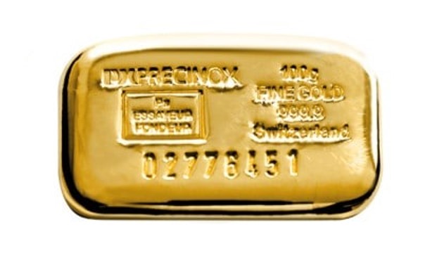 Gold Px Precinox Cast Bar - 100 Gram